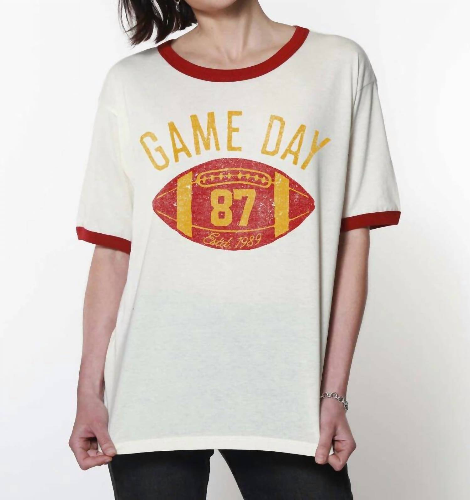 Game Day Tee In Cream