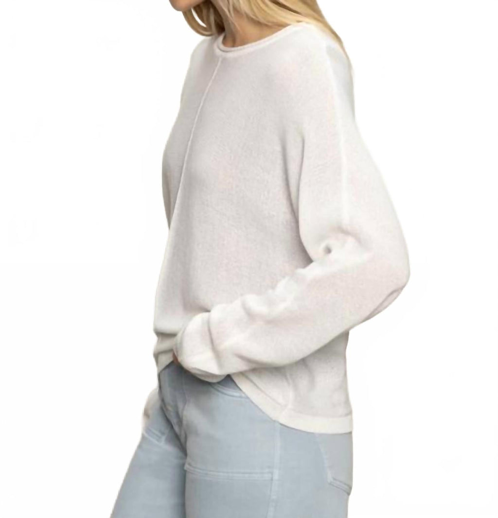 Easy Knitwear Top In White
