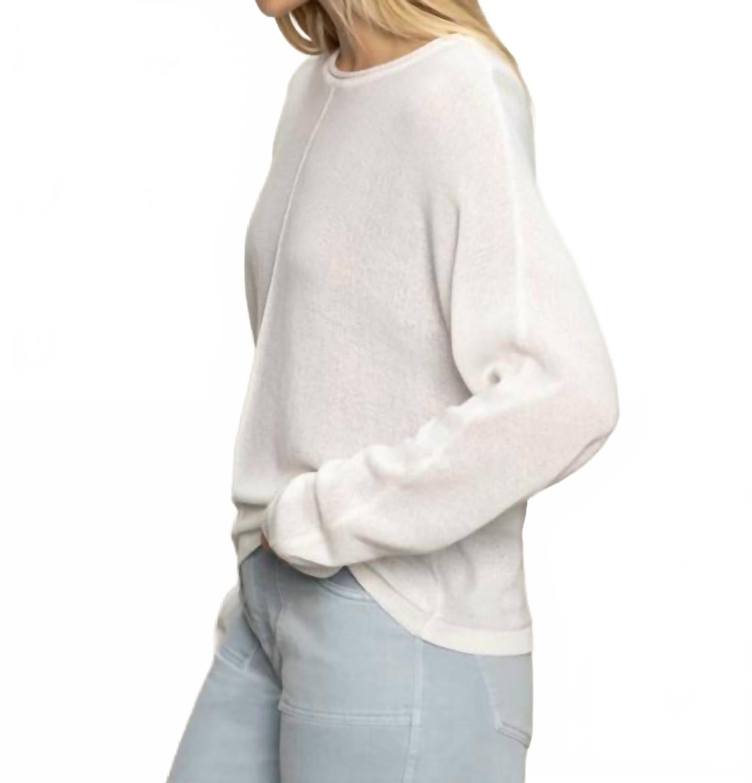 Easy Knitwear Top In White