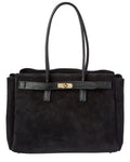 Isabella Rossetti Aurelia Suede Handbag