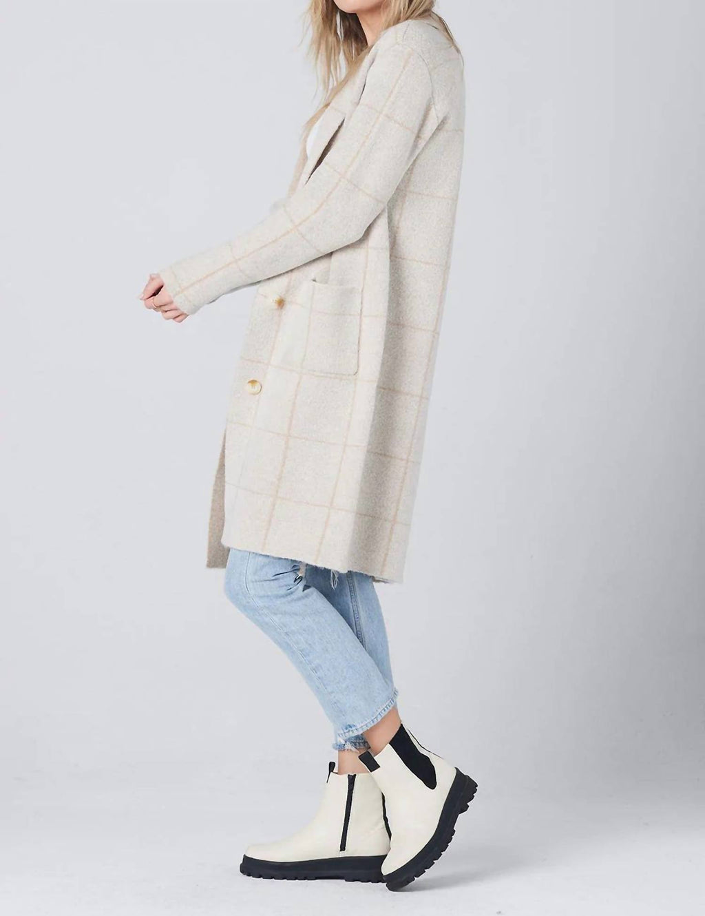 Lorelei Sweater Cardigan In Natural