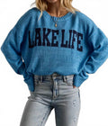 Lake Life Lightweight Sweater In Blue