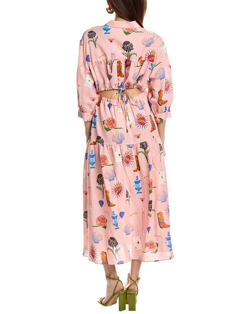 Borgo De Nor Uma Linin-Blend Shirtdress