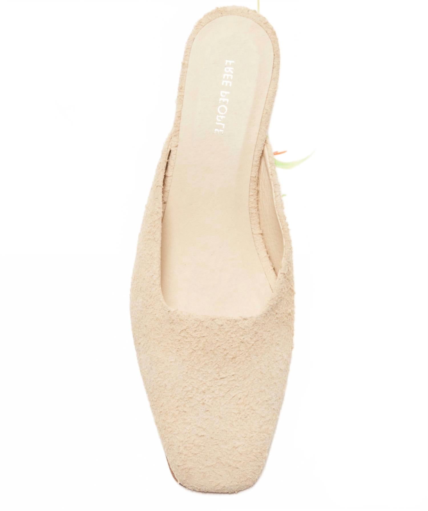 Women's Avenue Heel In Sand Hairy Suede
