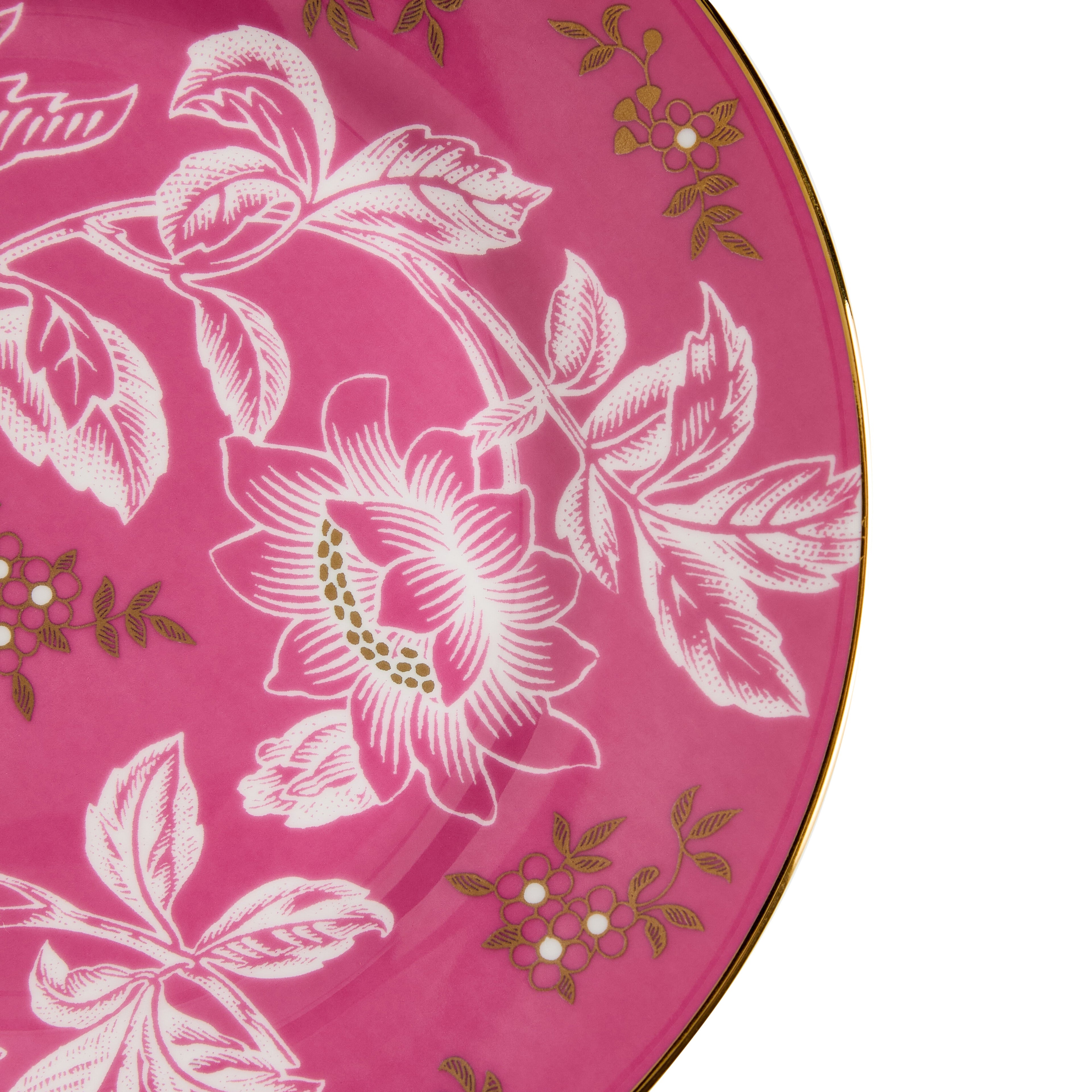 Wonderlust Pink Tonquin Plate 20.6cm 8.1in