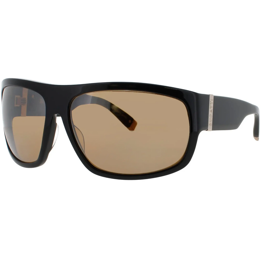 Bugatti Men's 66 mm Black Sunglasses