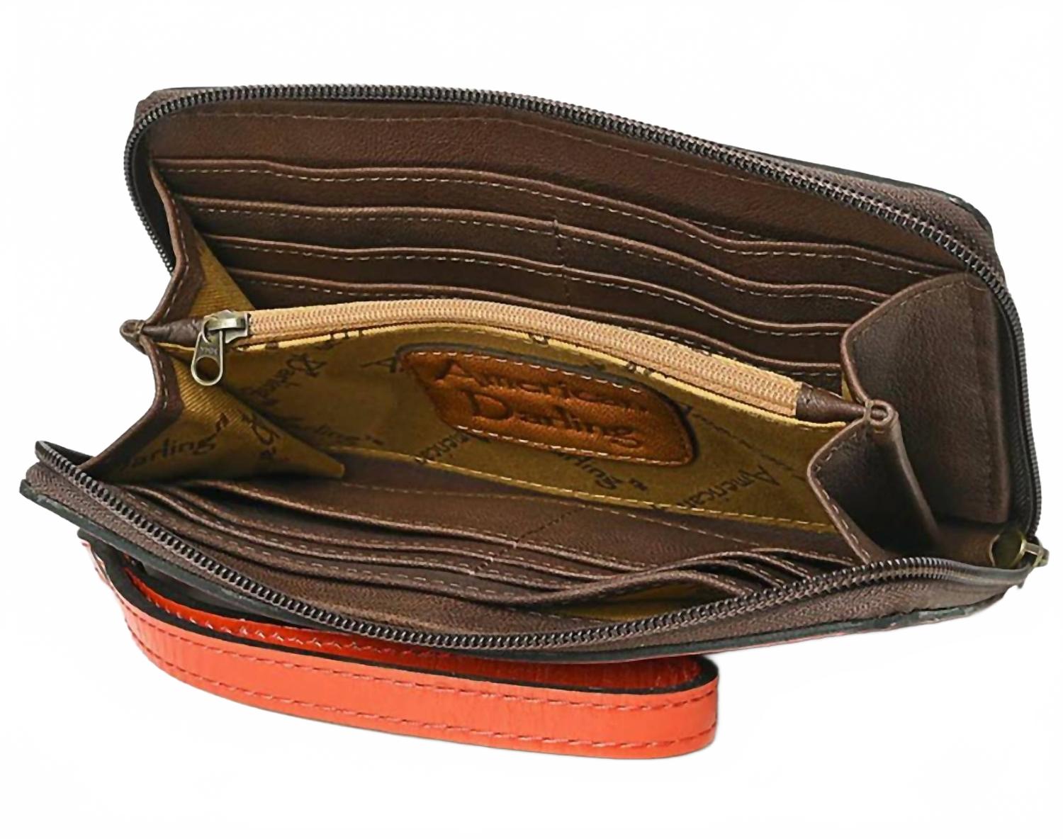 Women's Organizer Wallet In Red