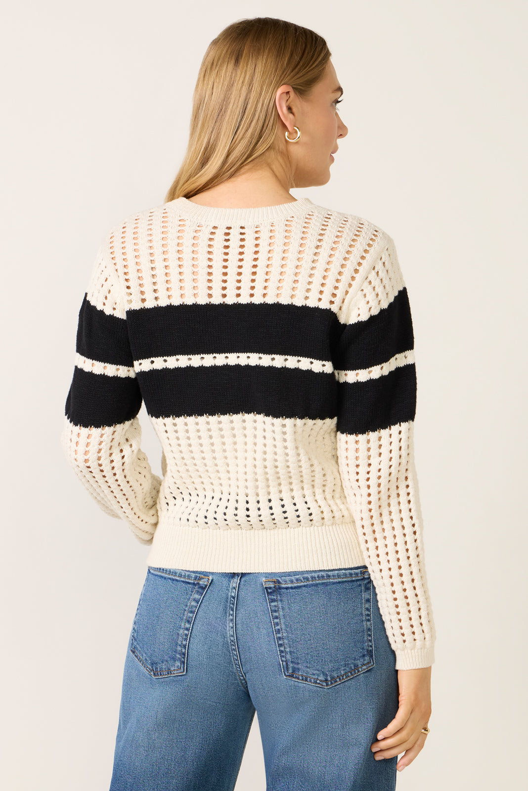 Women's SPORTY OPENWORK POPOVER Top