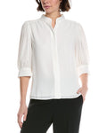 CeCe Open Collar Top