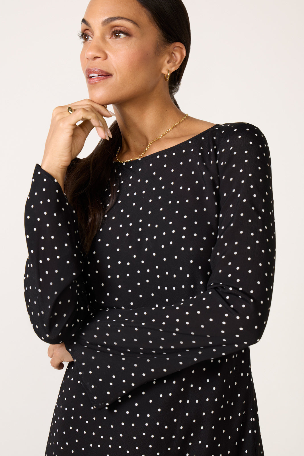 Women's Campbell Dot Crepe Mini Dress