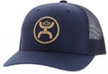 Mid Adjustable Snapback Cap In Navy