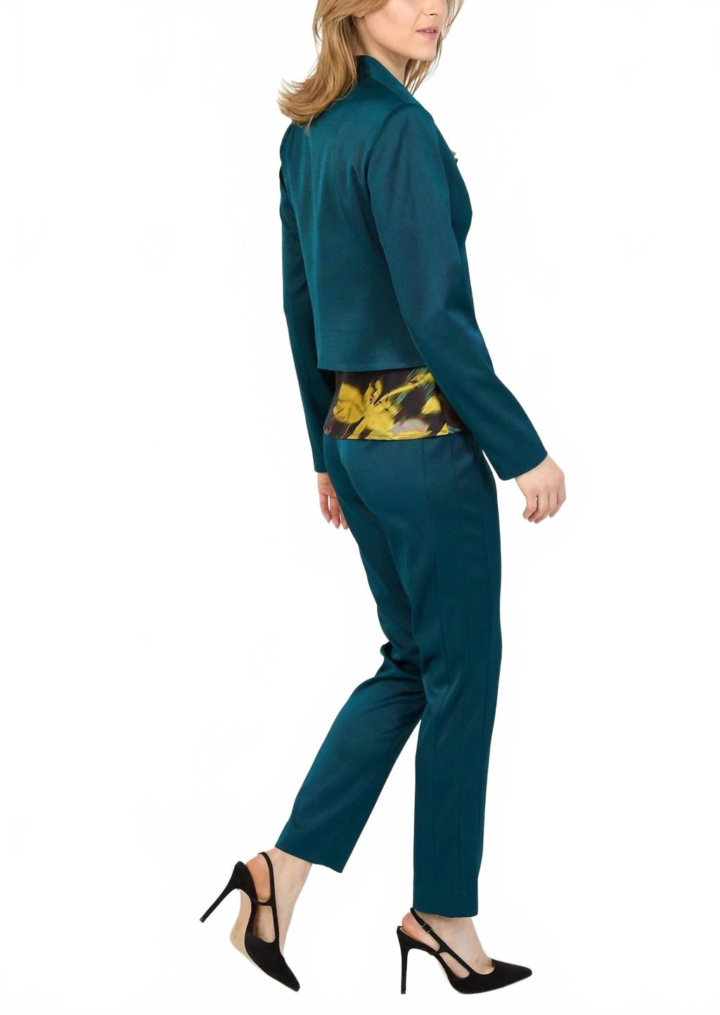 Stretch Faille Jacket In Spruce