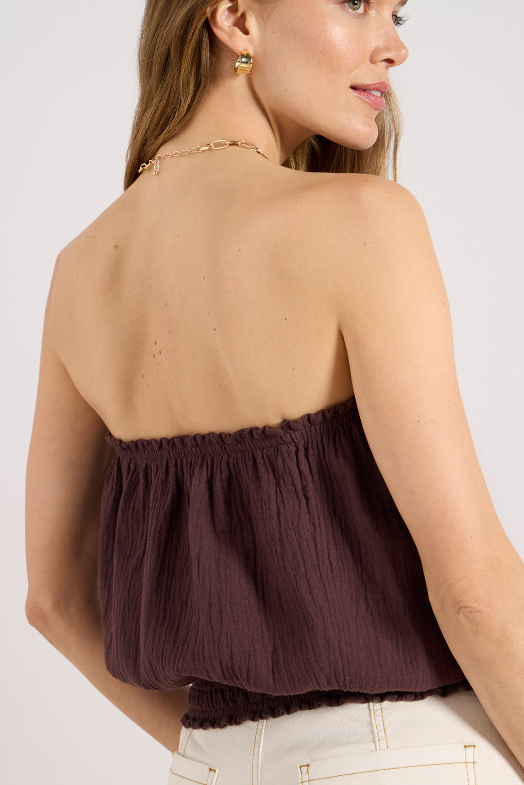Women's Gauze Tube Top