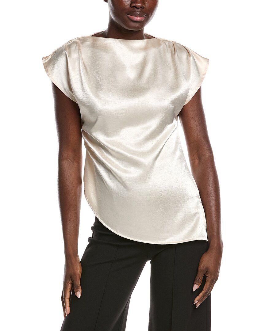 Gracia Asymmetrical Side Pleats Top