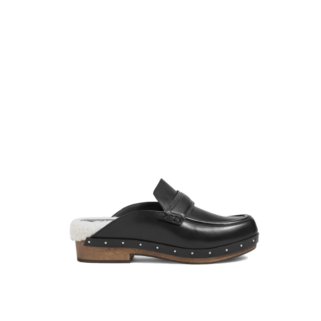 Brunello Cucinelli Leather Clogs Mules Women