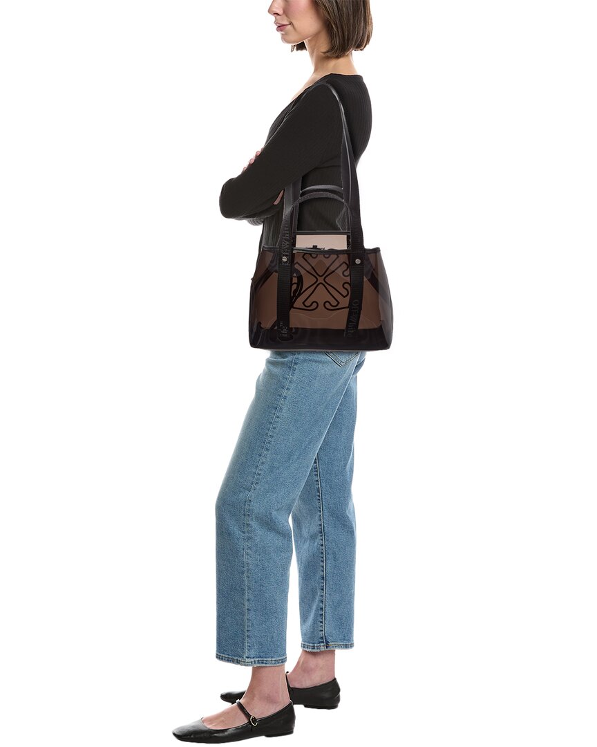 Off-White East West Small Vinyl & Leather Tote