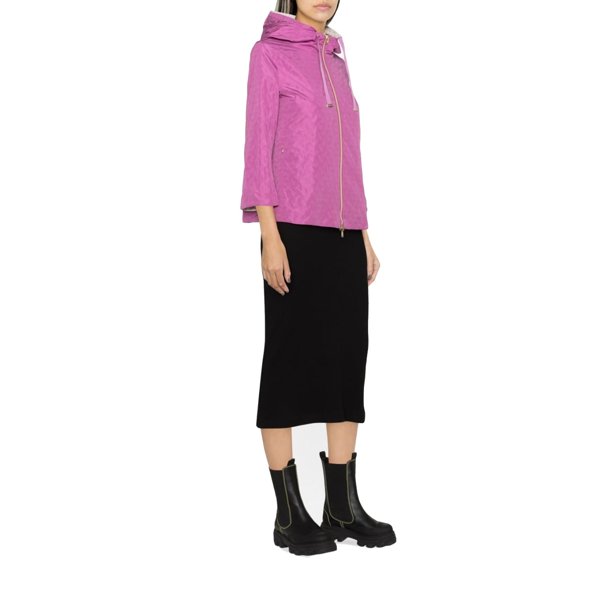 Herno Reversible Monogram-Print Jacket Women
