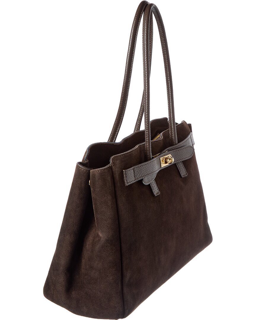 Isabella Rossetti Aurelia Suede Handbag