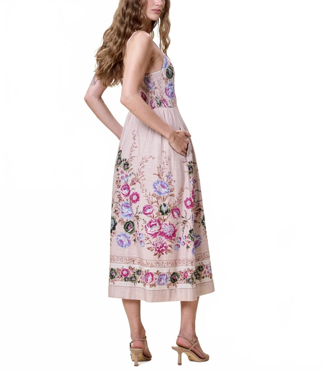 Trina Ankle Dress In Silva Print