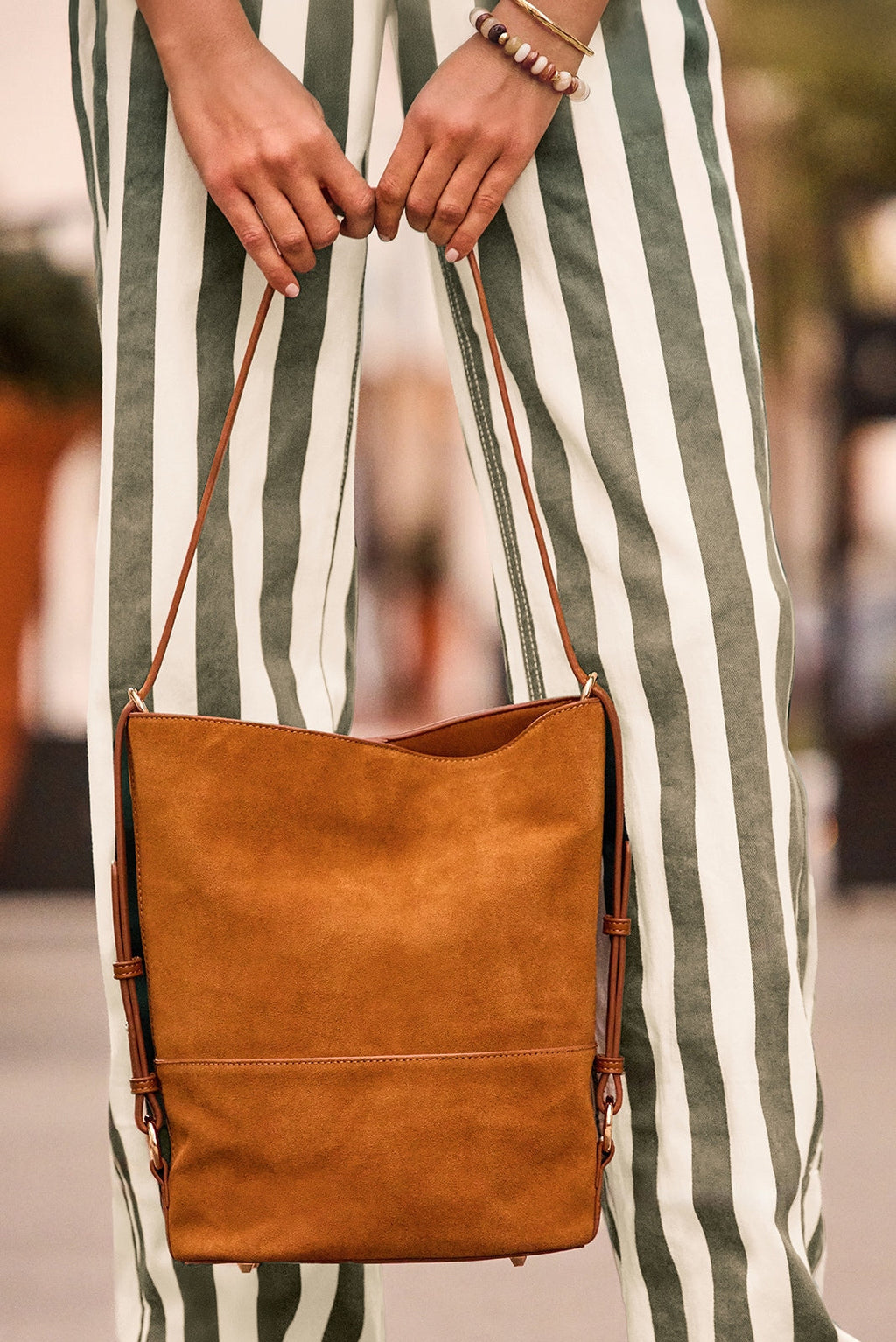 Women's Ronnie Suede Bucket Tote Bag