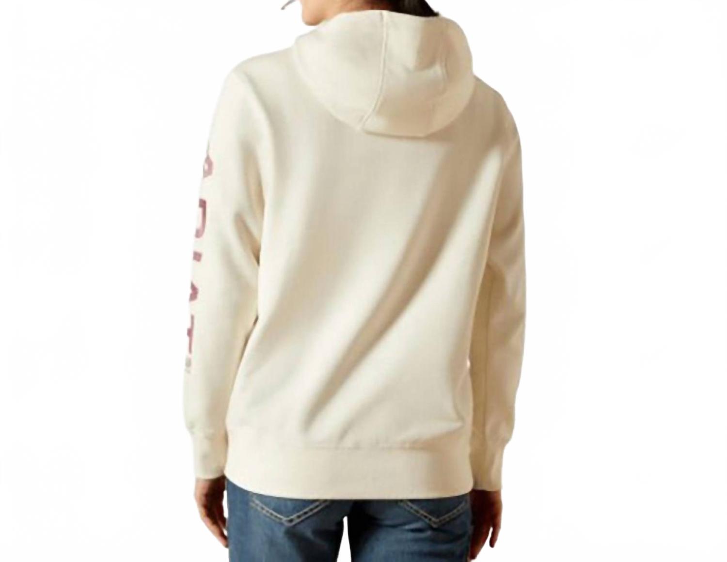 Women's Graphic Hoodie In Vanilla Ice