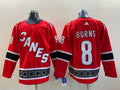 Men's Carolina Hurricanes Brent Burns #8 Red Home Breakaway Player jersey