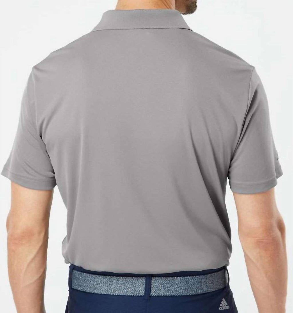 Men's Performance Sport Polo In Grey
