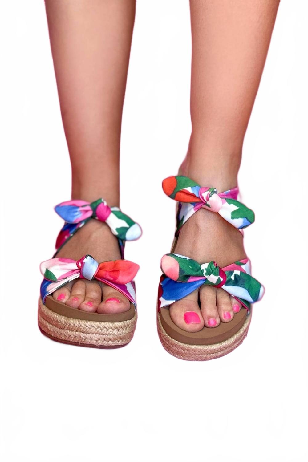 Women's Tie The Knot Wedge In Floral