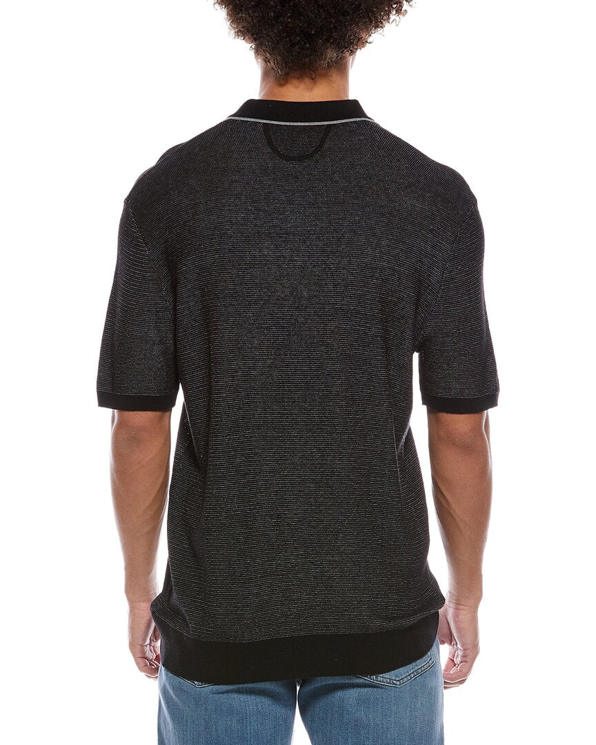 Raffi Silk-Blend Johnny Collar Shirt