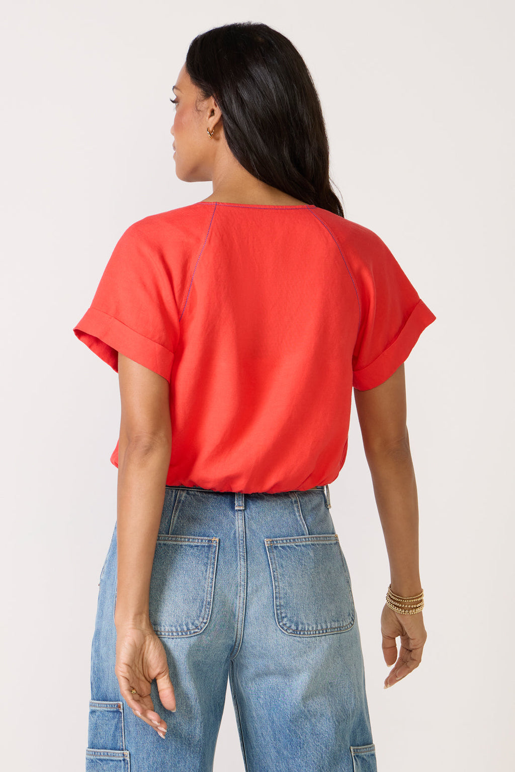 Women's Jill Linen Zip Up Top