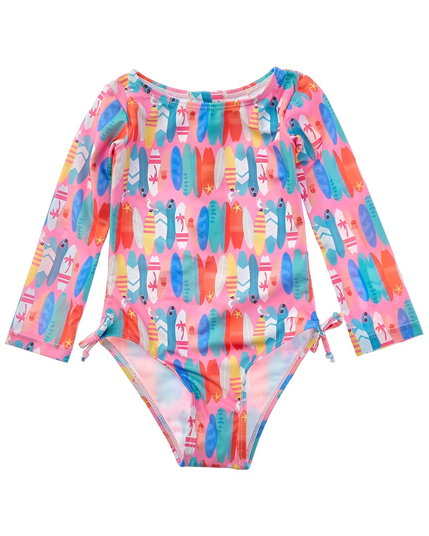Flap Happy One Piece Pink Beach Boards Swimsuit