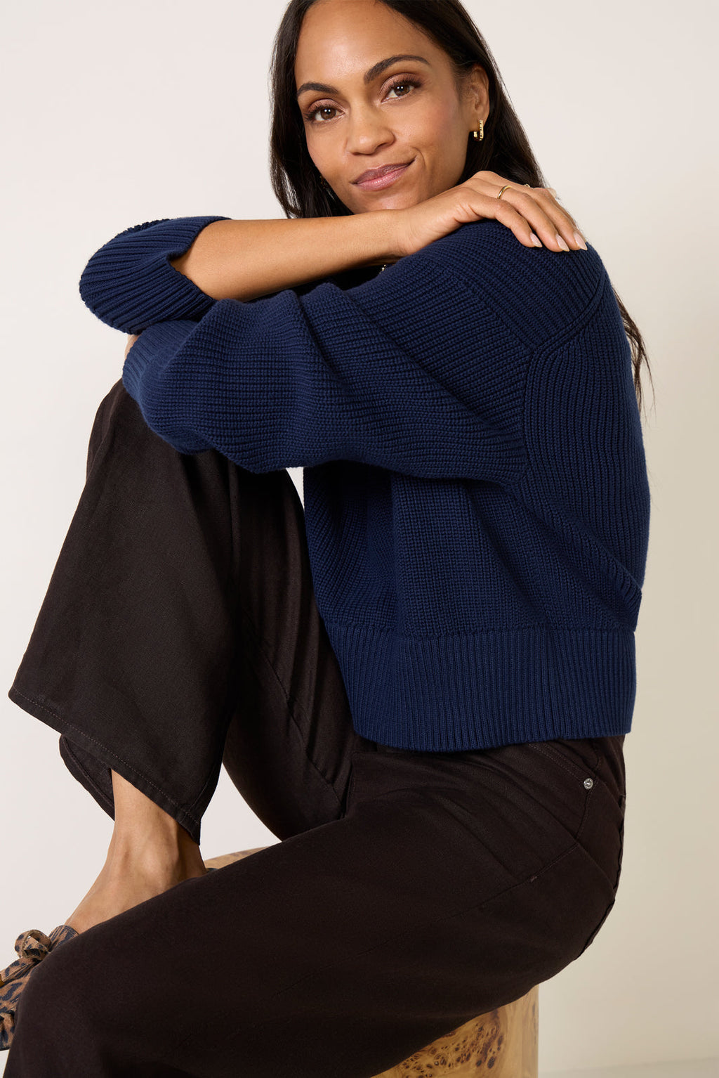 Women's Audrey Crew Neck Sweater Top
