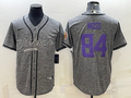 Men's Minnesota Vikings Randy Moss #84 Gray Game Jersey1 Joint Edition