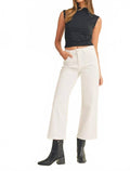 Classic Wide Leg Jeans In Optic White