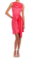 Rosemary Silk Mini Dress In Begonia