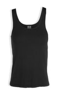 Women's Scoop Neck Love Tank Top In Black