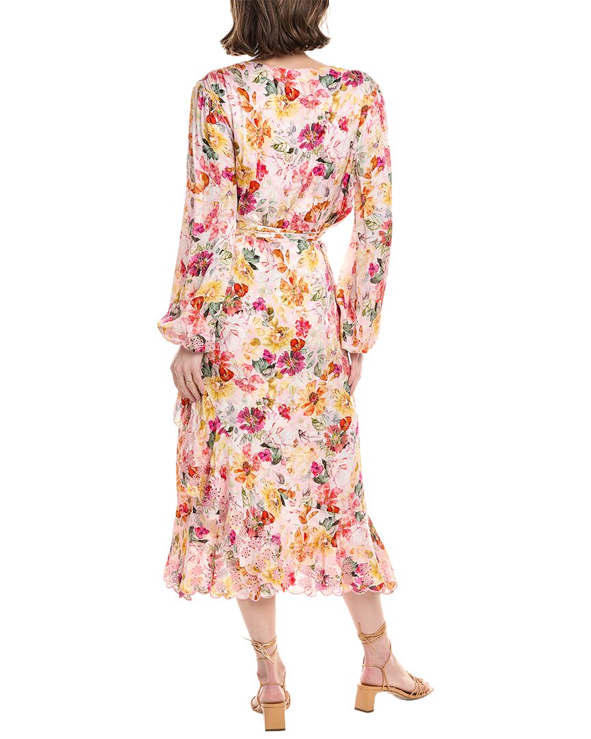 Elie Tahari The Charlotte Embroidered Silk-Blend Maxi Dress