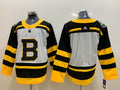 Men's Boston Bruins White Player Game Blank jersey