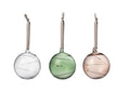Sun ball 80mm clear-green-linen 3set