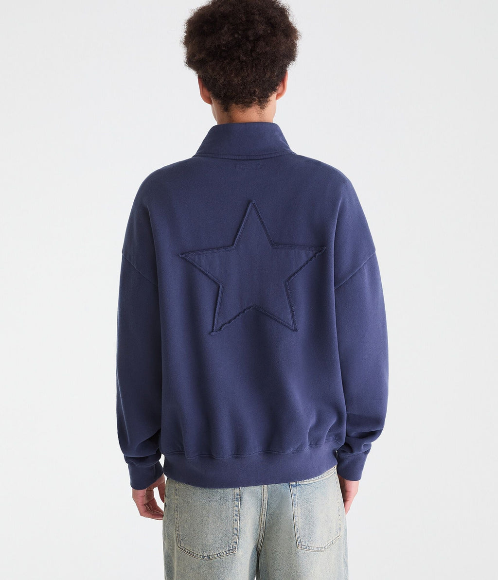 Aeropostale Cloud Soft Star Americana Quarter-Zip Sweatshirt