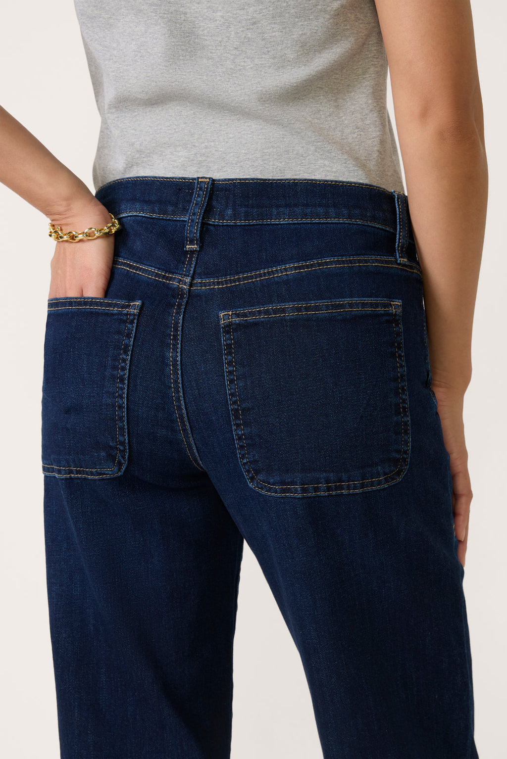 Women's Avery Pork Chop Pocket Straight Jean