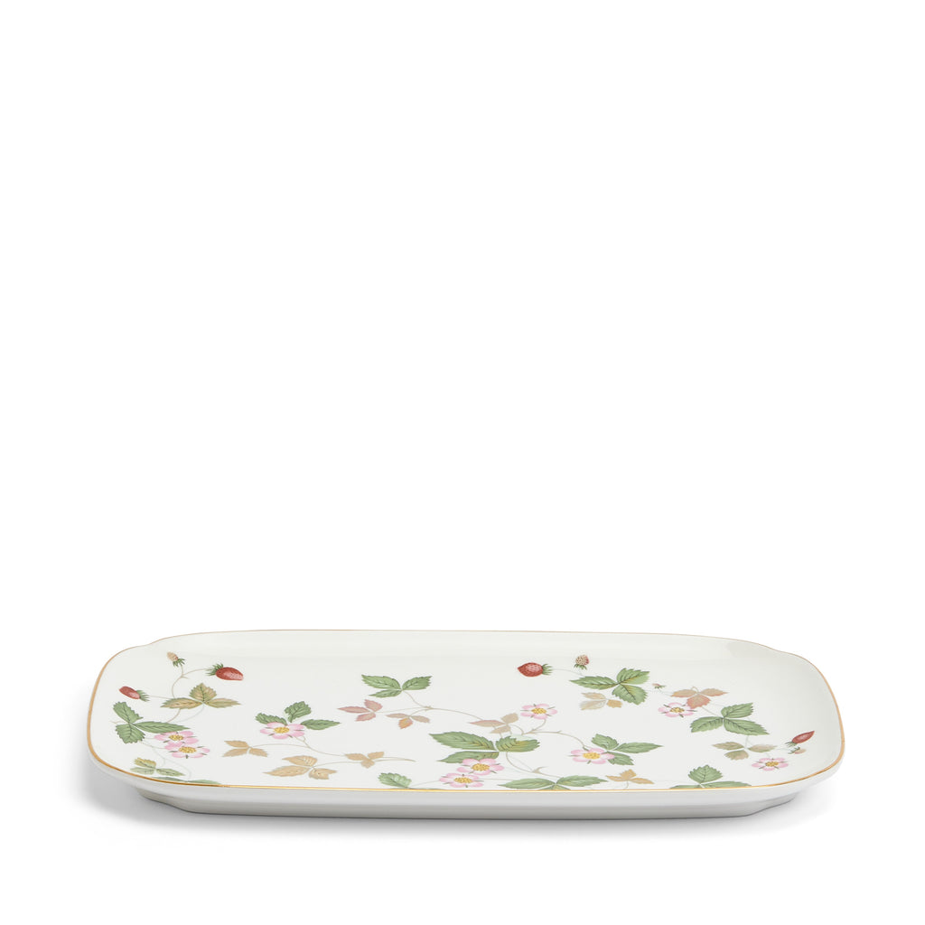 Wild Strawberry Rectangular Tray 25cm 9.8in, Boxed