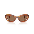 0Sk6061U Cat-Eye Tortoiseshell Sunglasses with Crystalline Accents