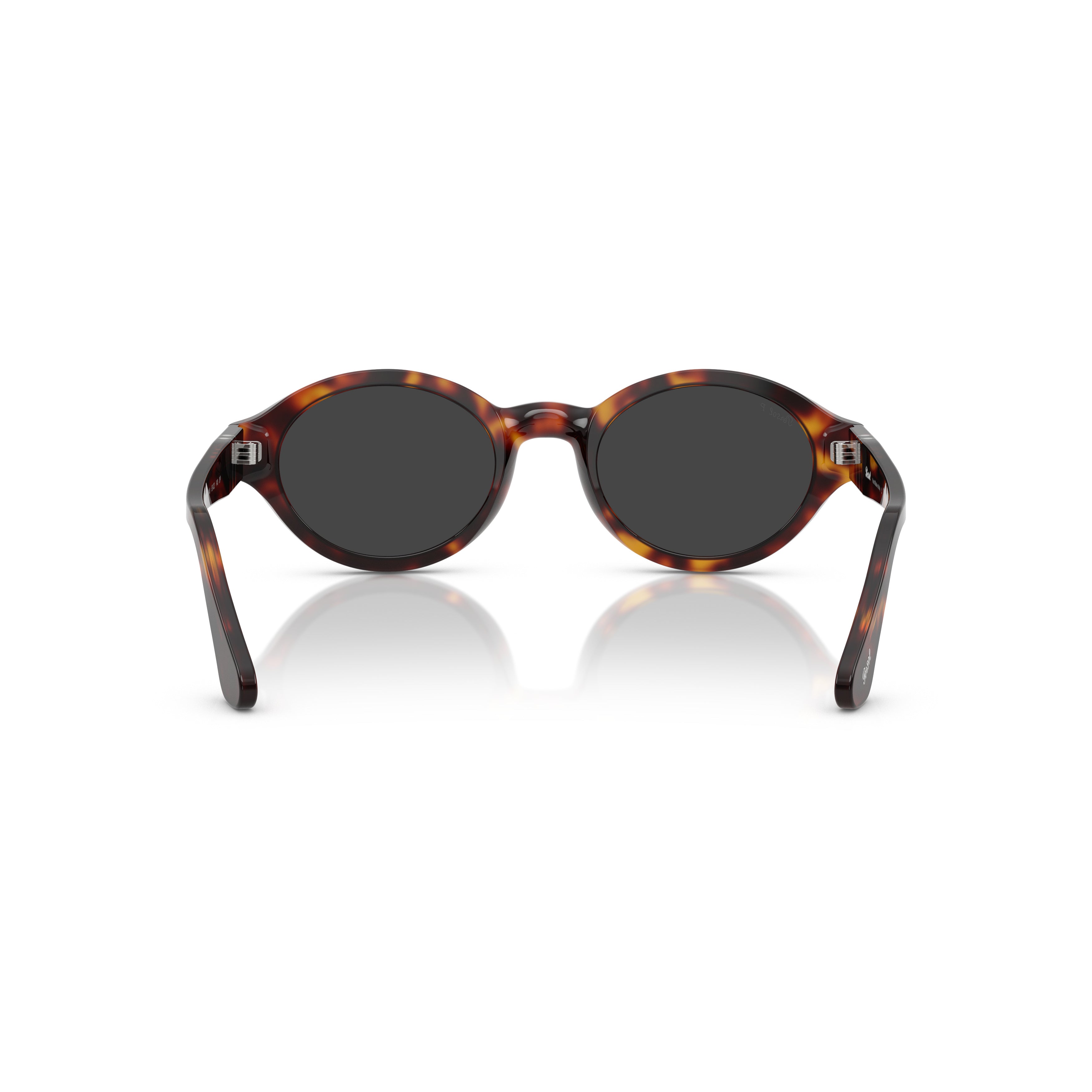 0Po3378S Oval Tortoiseshell Acetate Sunglasses