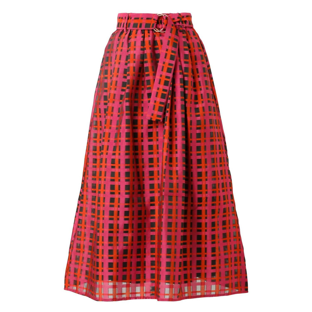Women's Maya Maxi Skirt In Crimson