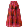 Women's Maya Maxi Skirt In Crimson