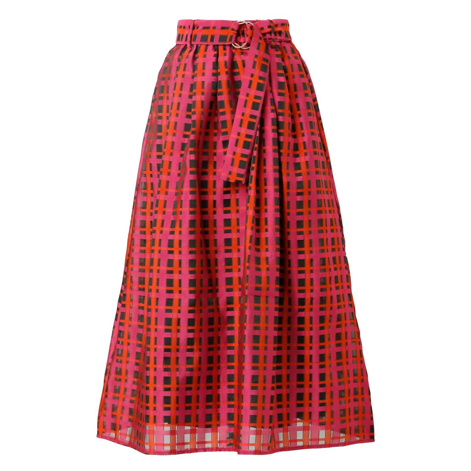 Women's Maya Maxi Skirt In Crimson