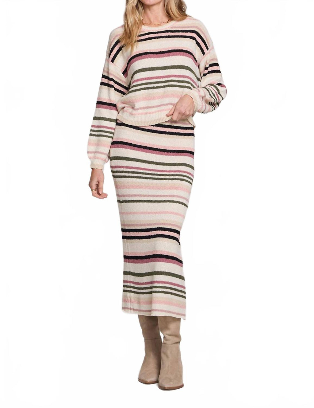 Suzi Midi Skirt In Multi Color