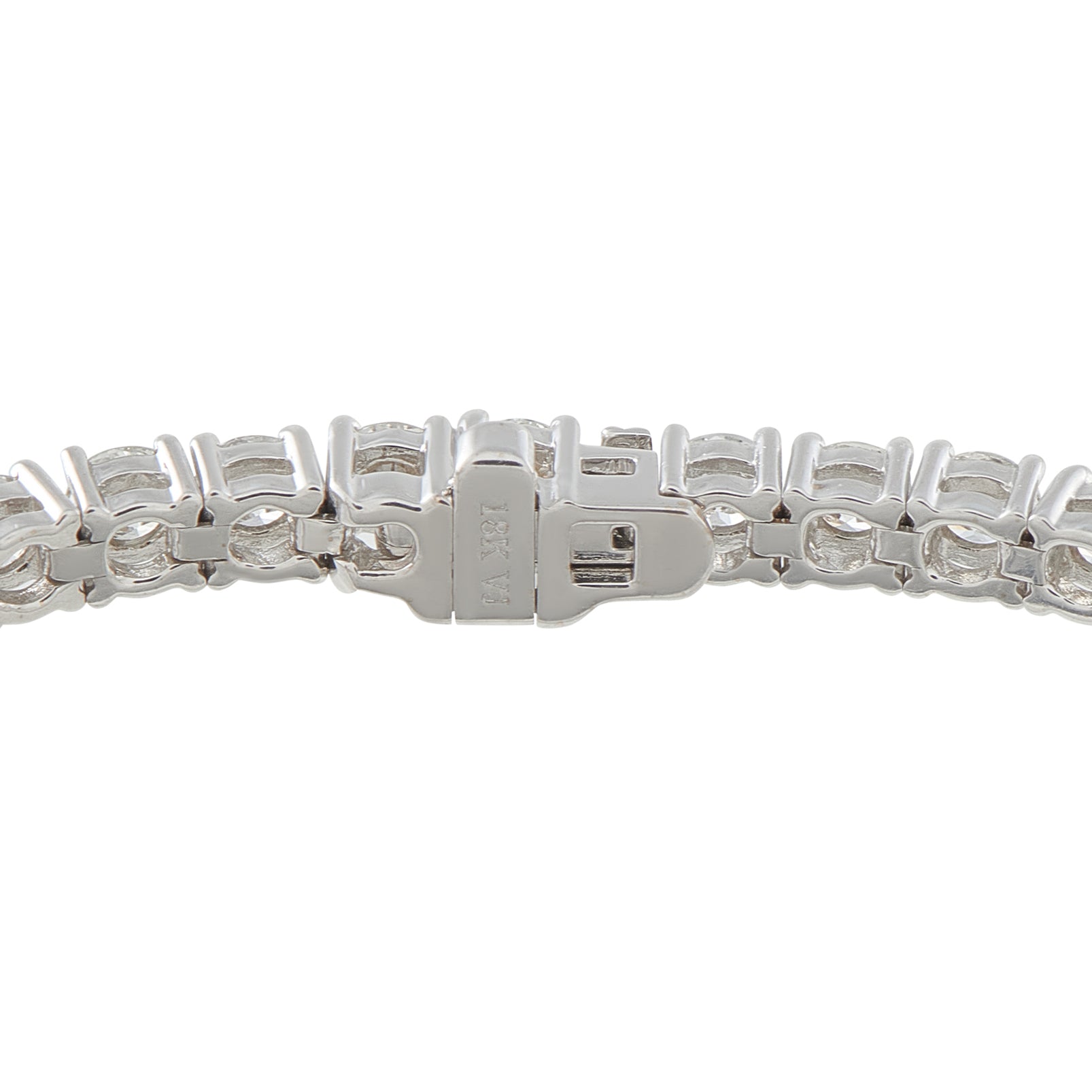 LB Exclusive 18K White Gold 6.91ct Diamond Tennis Bracelet MF06-041526