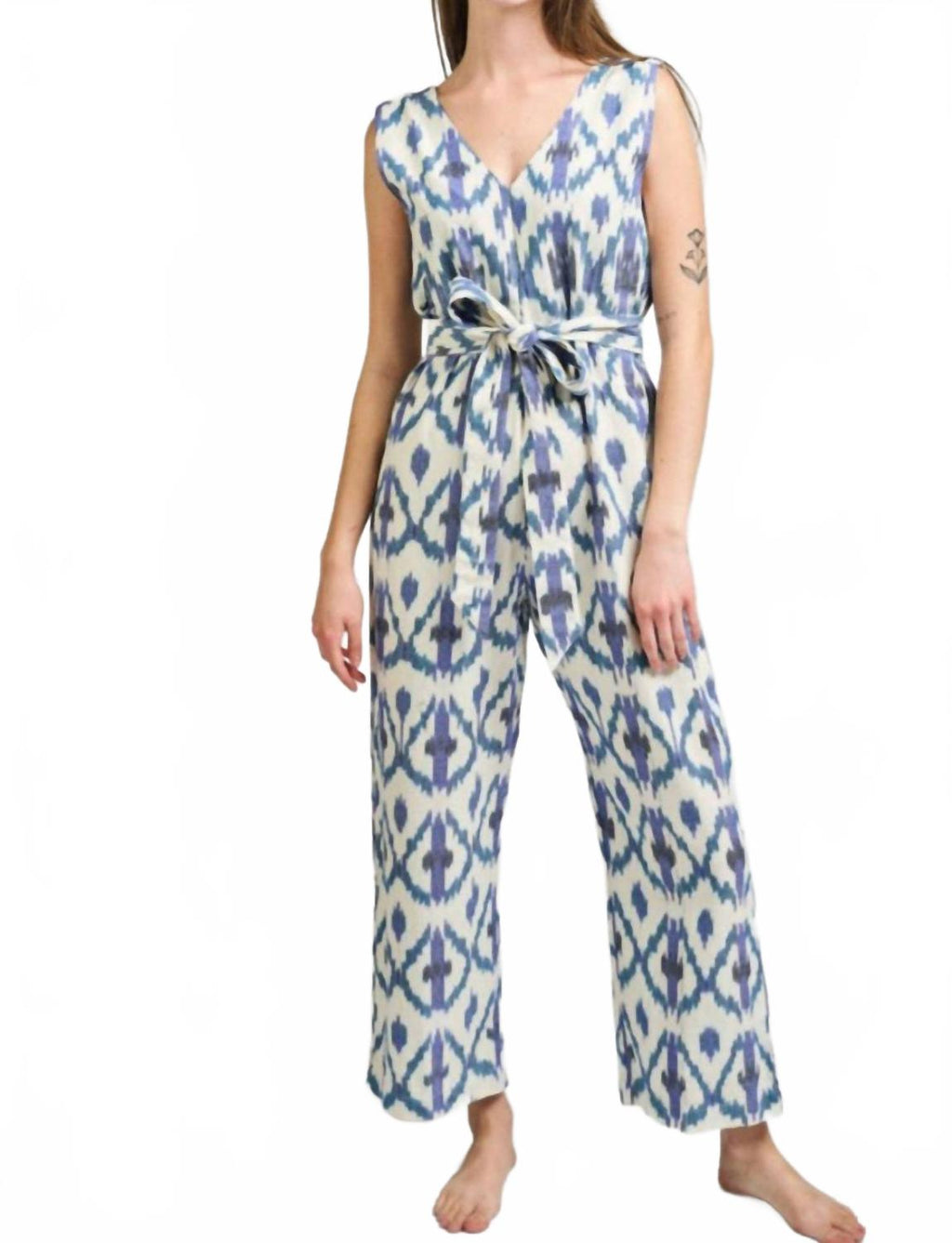 Jana Jumpsuit In Seashore Ikat